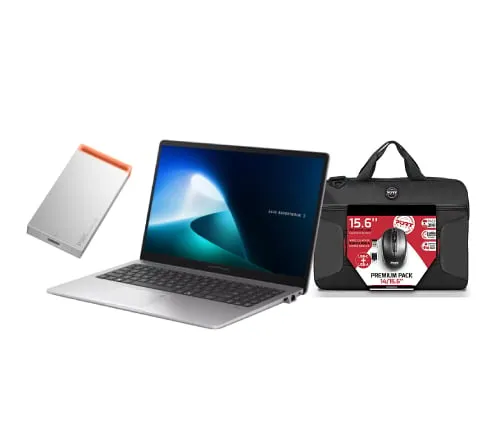 ExpertBook 15.6" Core 3 100U 16Go 256Go W11P + SSD externe 512GB + Sacoche et souris