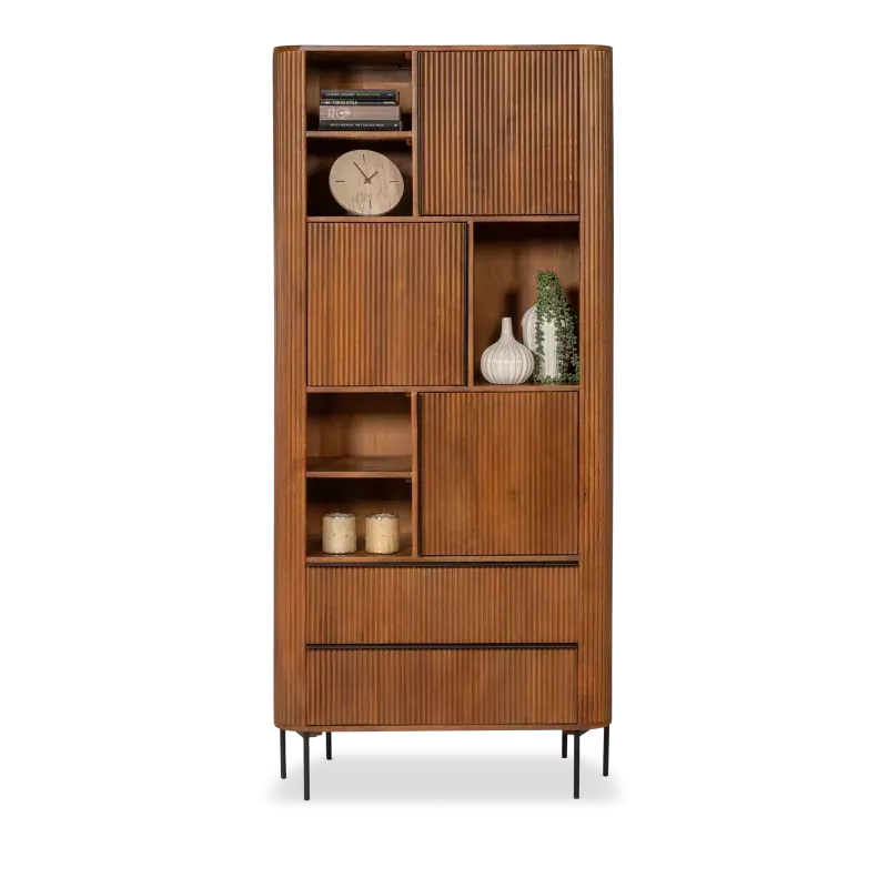 Wandkast 200 cm - Amare - Mangohout