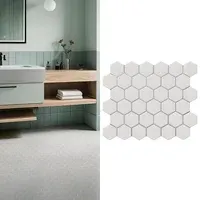 Mosaico Hexagon blanco brillante 28x32 cm