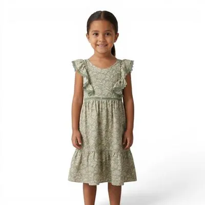 Vestido Fantastic Niña Full Print De Flores