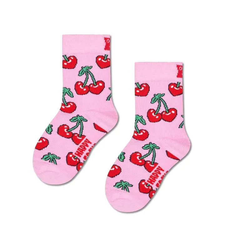 Kids Cherry Heart Sock