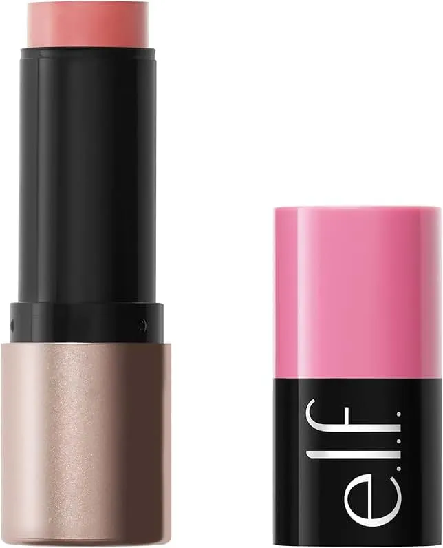 e.l.f. Soft Glam Cream Blush Stick, Buildable Cream Blush for A Natural Flush & Satin Finish, Made with Shea Butter, Vegan & Cruelty-Free, Pink On It