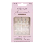 Uñas Postizas French Glamour Corto CALA 24 Piezas