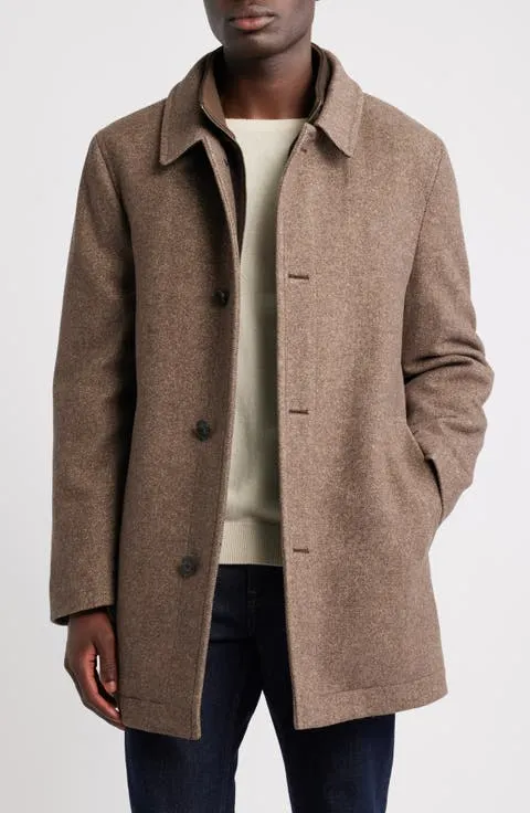Macbeth Wool Blend Single Breasted Coat