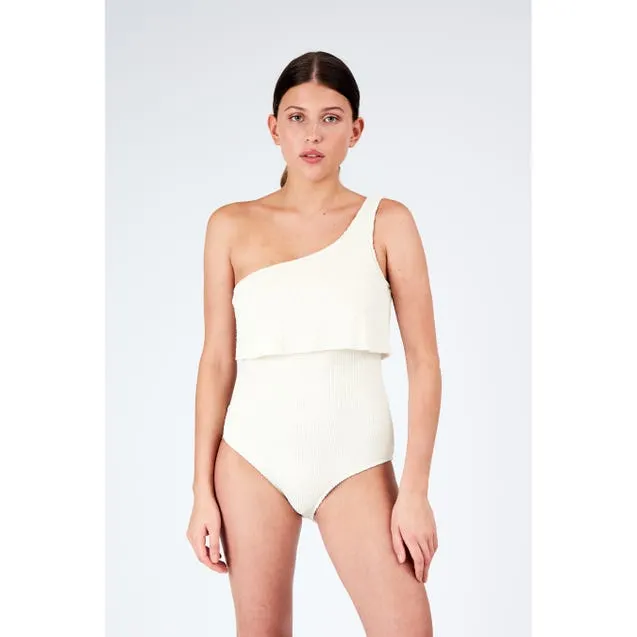Asymmetrisch badpak volant - Insua