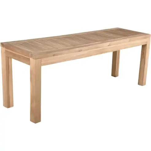2-Sitzer Gartenbank BIARO - Teak massiv - 120 cm