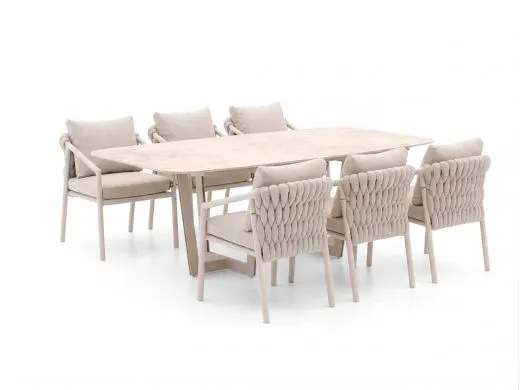 SUNS Sato/Palermo 280cm dining tuinset 7-delig