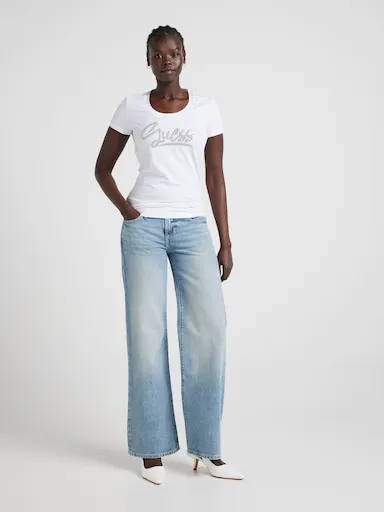 Guess Low Rise Slouchy Jean In Winter Mist
