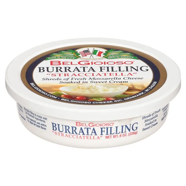 BelGioioso Cheese, Stracciatella, Burrata Filling
