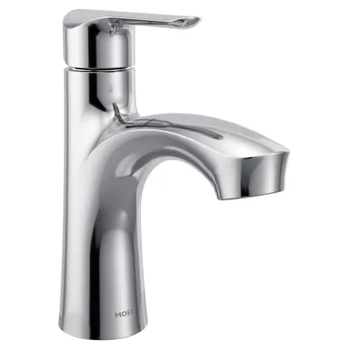 Findlay Single Hole Single-Handle Bathroom Sink Faucet/Tap with Deckplate in Chrome