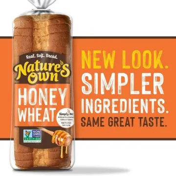 Nature's Own Honey Wheat Enriched Sliced Bread, 20 oz