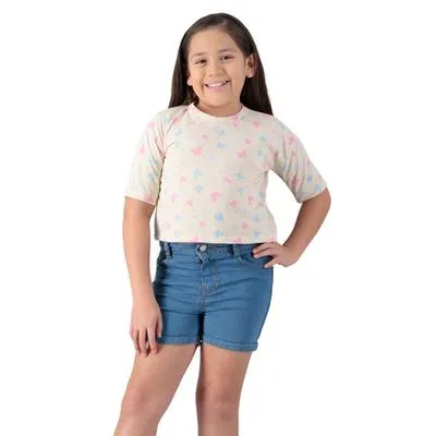 Playera Fantastic Niña Manga Corta Full Print