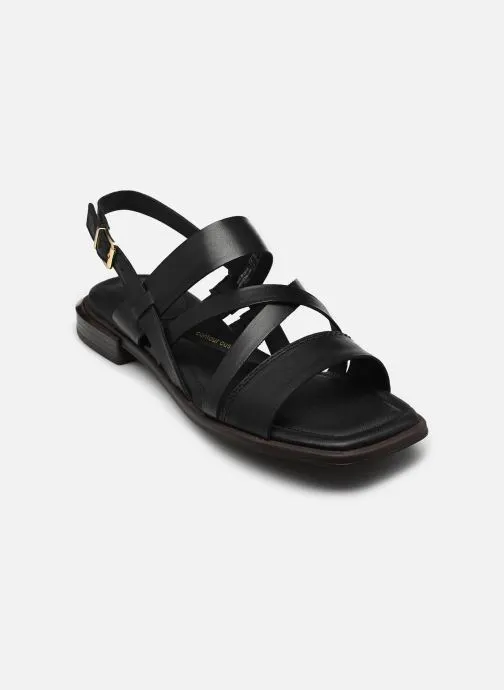 Platte sandalen Ariany Strap dames zwart