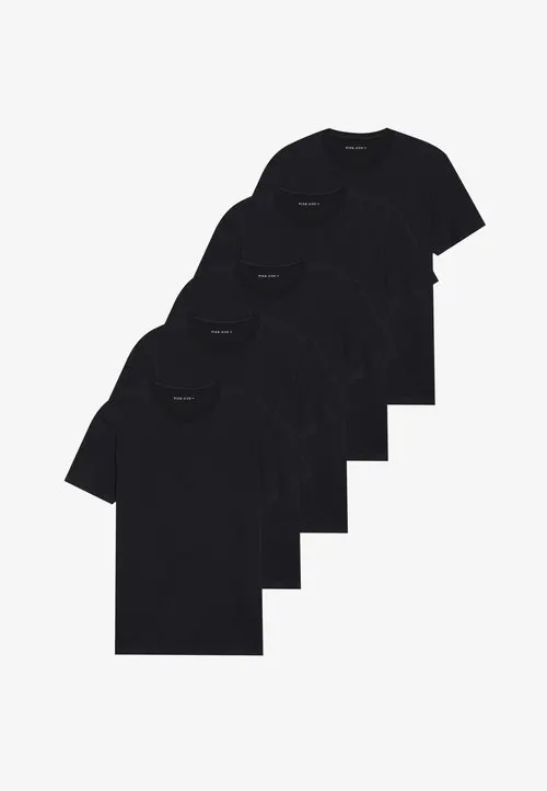 5 PACK - T-shirts - black
