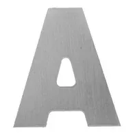 Letra A aluminio laqueado 55 x 50 mm