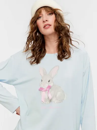 Bow Bunny 100% Cotton Long Sleeve Top