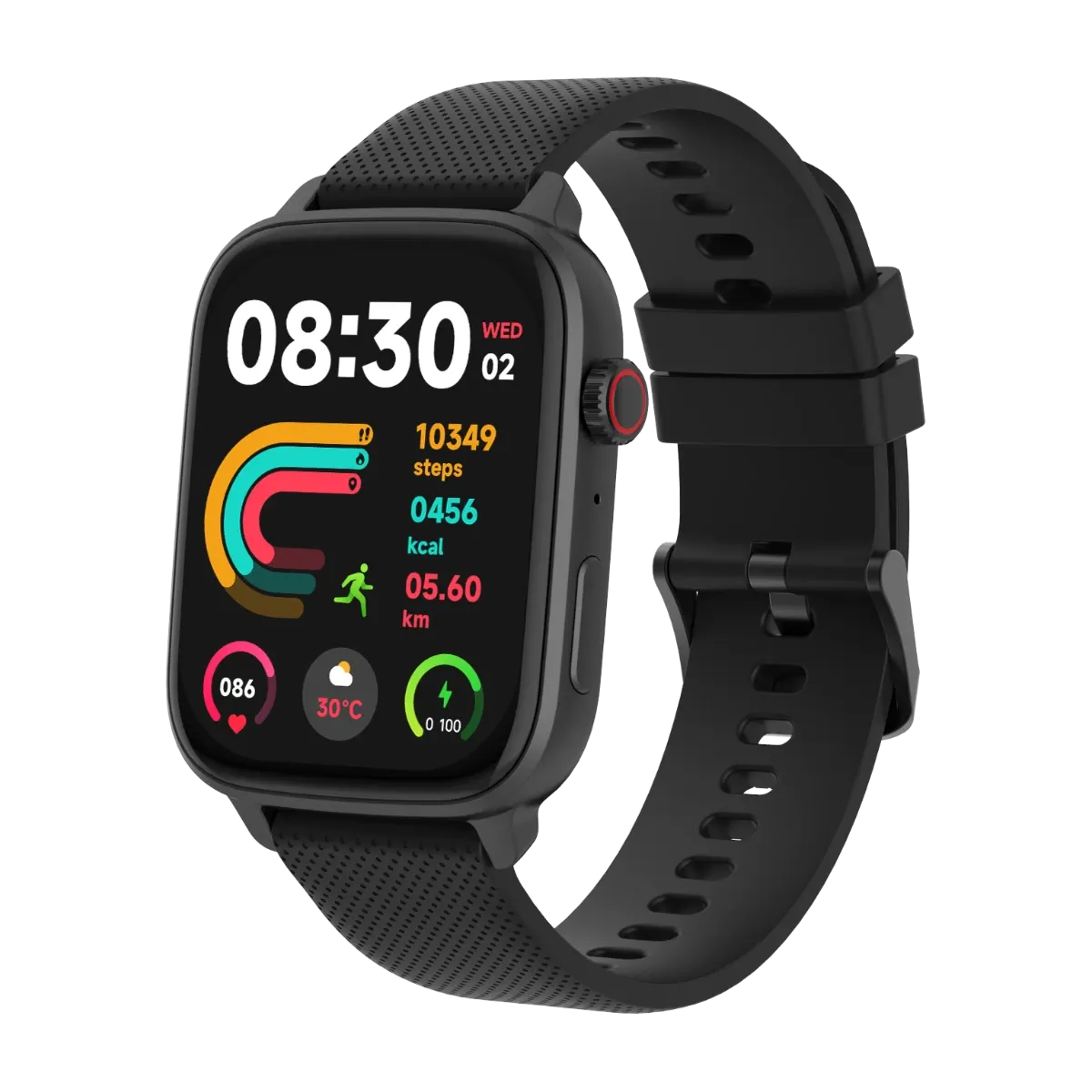 Triacle Arena Two smartklokke, svart/svart