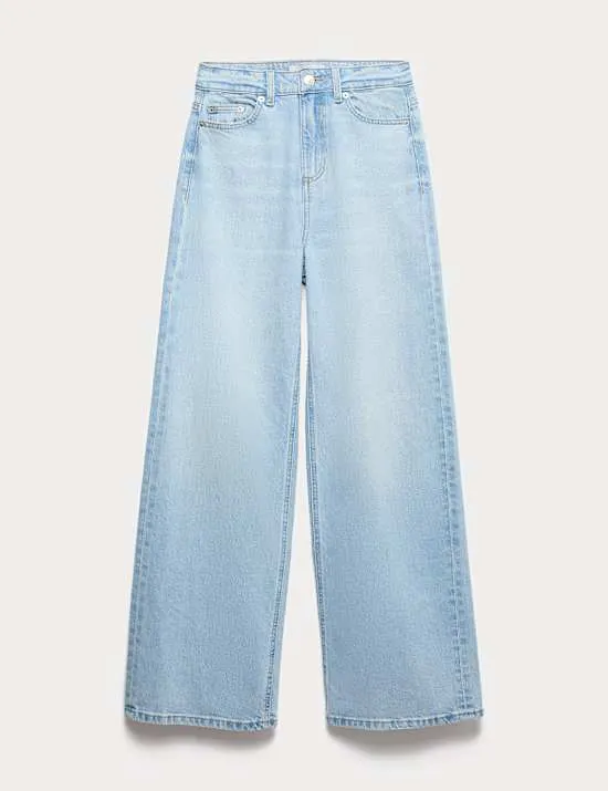 Jeans mit weitem Bein