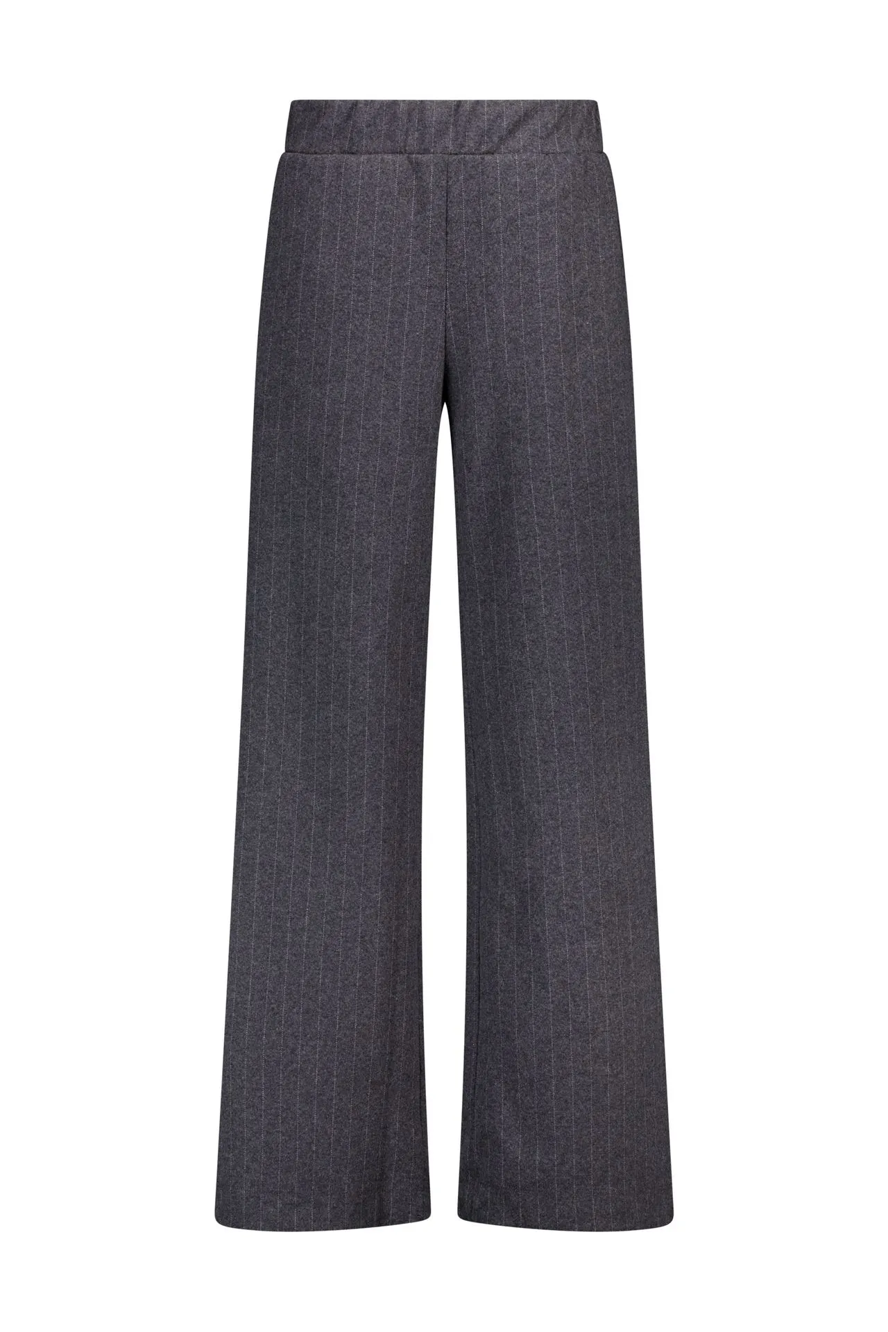 Wide fit broek | Grijs gestreept