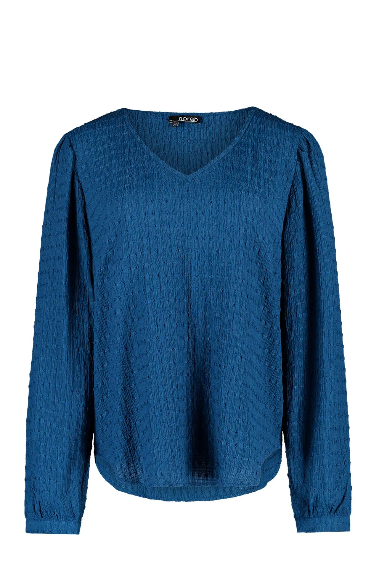 Blauw shirt met structuur