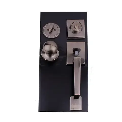 Cerradura Boston Cilindro Mariposa Latón Antiguo