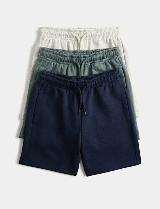 3er-Pack Shorts mit hohem Baumwollanteil (2–8 J.)