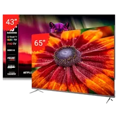 COMBO RIVIERA 4K QLED UHD 65" (RIVTELUHD65TPXM) + 43" (RIVTELFHDGLT43TPQ10)