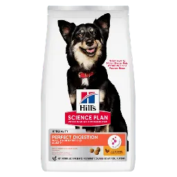 Hill's Science Plan Perfect Digestion Small & Mini Adult 1+ Hondenvoer met Kip & Bruine Rijst