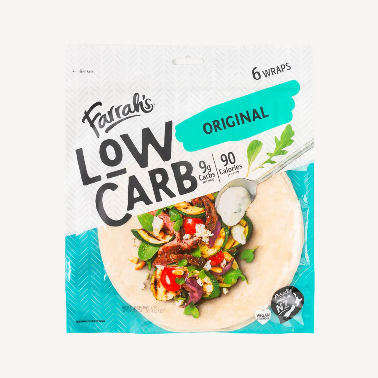 farrahs wraps low carb original 6 pack