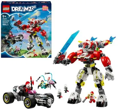 LEGO® DREAMZZZ 71497 - ROBOT-TIGRE DE COOPER ET BOLIDE DE ZERO