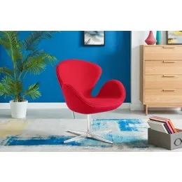 Matt Blatt Arne Jacobsen Height Adjustable Swan Chair Premium Replica (Red)