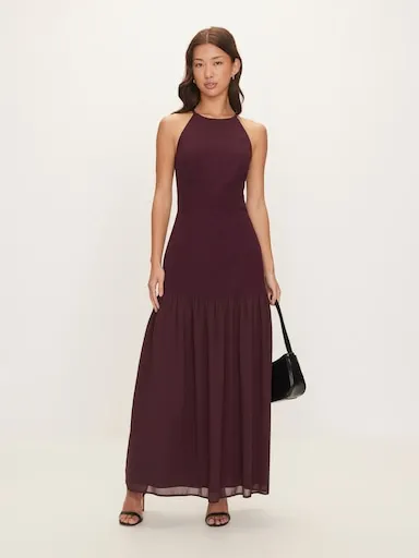 DOTTI Noreen Knit Woven Midi Dress