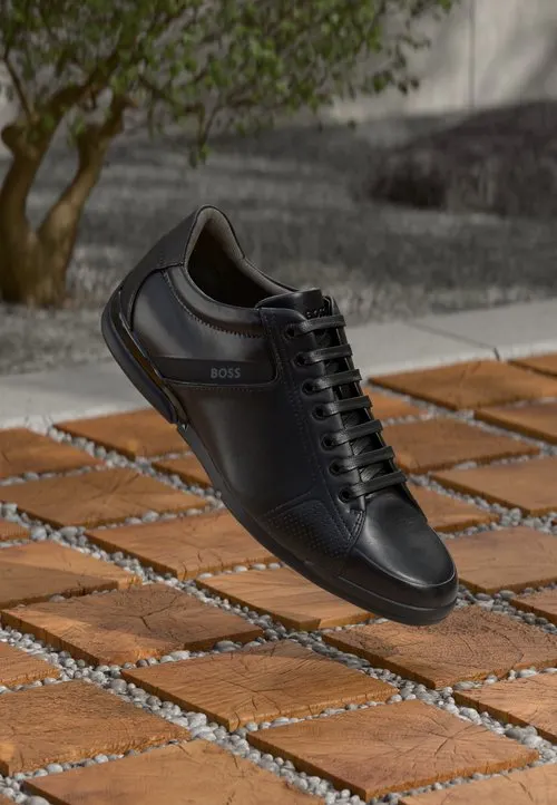 SATURN - Casual snøresko - black