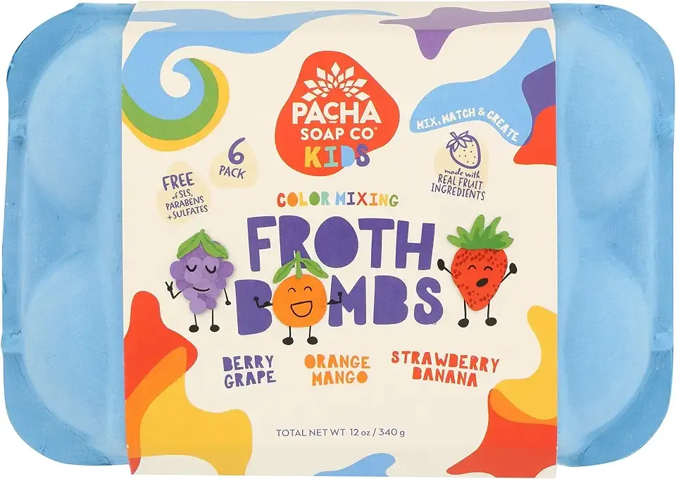 Pacha Soap Color Changing Froth Bomb 6 Count, 12 Oz