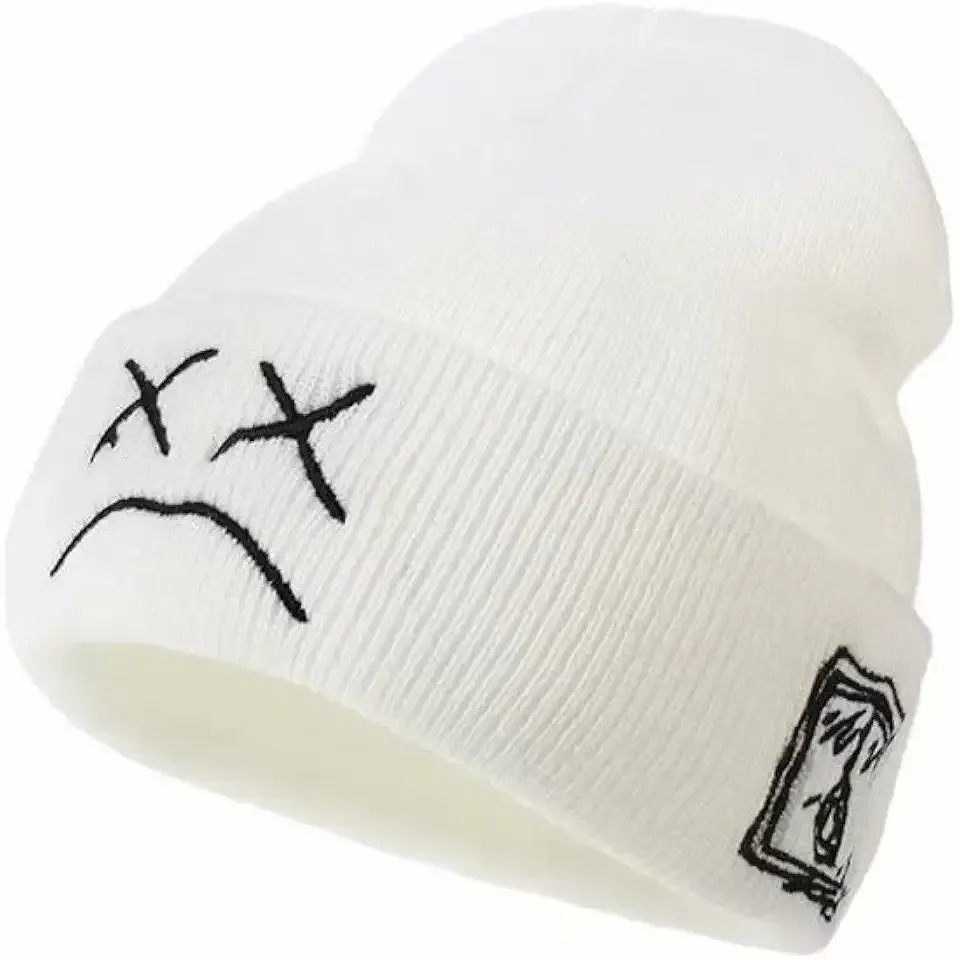 Fashion Autumn Winter Warm Beanie Hats Embroidery Cotton Caps Men Women Knitted Hip Hop Hats