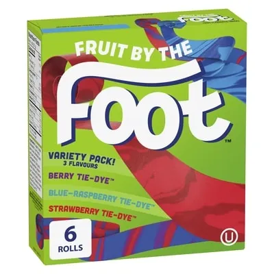 Fruit by the Foot Fruit Flavoured Snacks, Variety Pack, Gluten Free, 6 ct