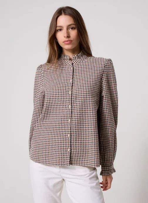 Hemden CHEMISE-CARREAUX dames meerkleurig