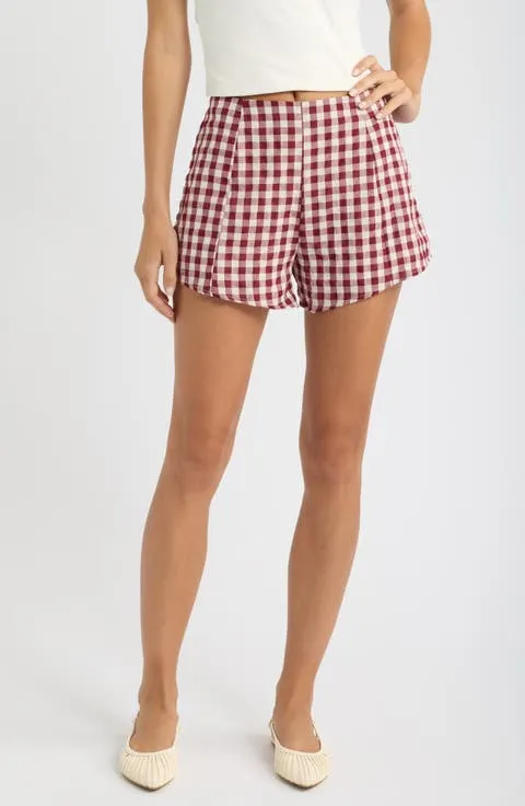 Petal & Pup Landon Gingham High Rise Shorts