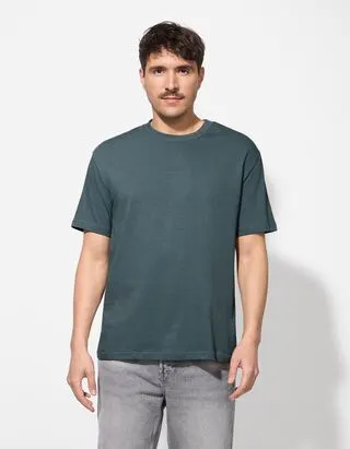 T-shirt - Oversized Fit - Petrolio