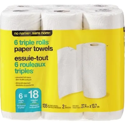 Triple Rolls Paper Towels 6 Pack