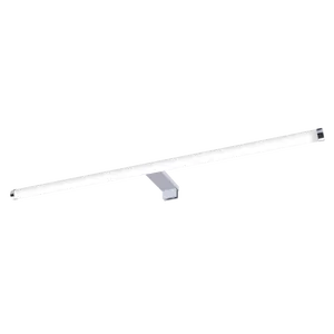 Applique LED bagno moderno Solar 80 con kit multi attacco cromo IP44, luce bianco naturale 730 lumen, INSPIRE