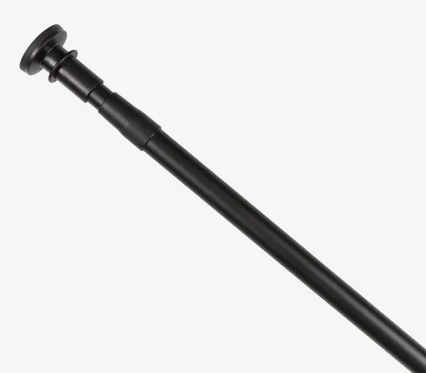 VARA Douchegordijnrail VARA 110-200 zwart