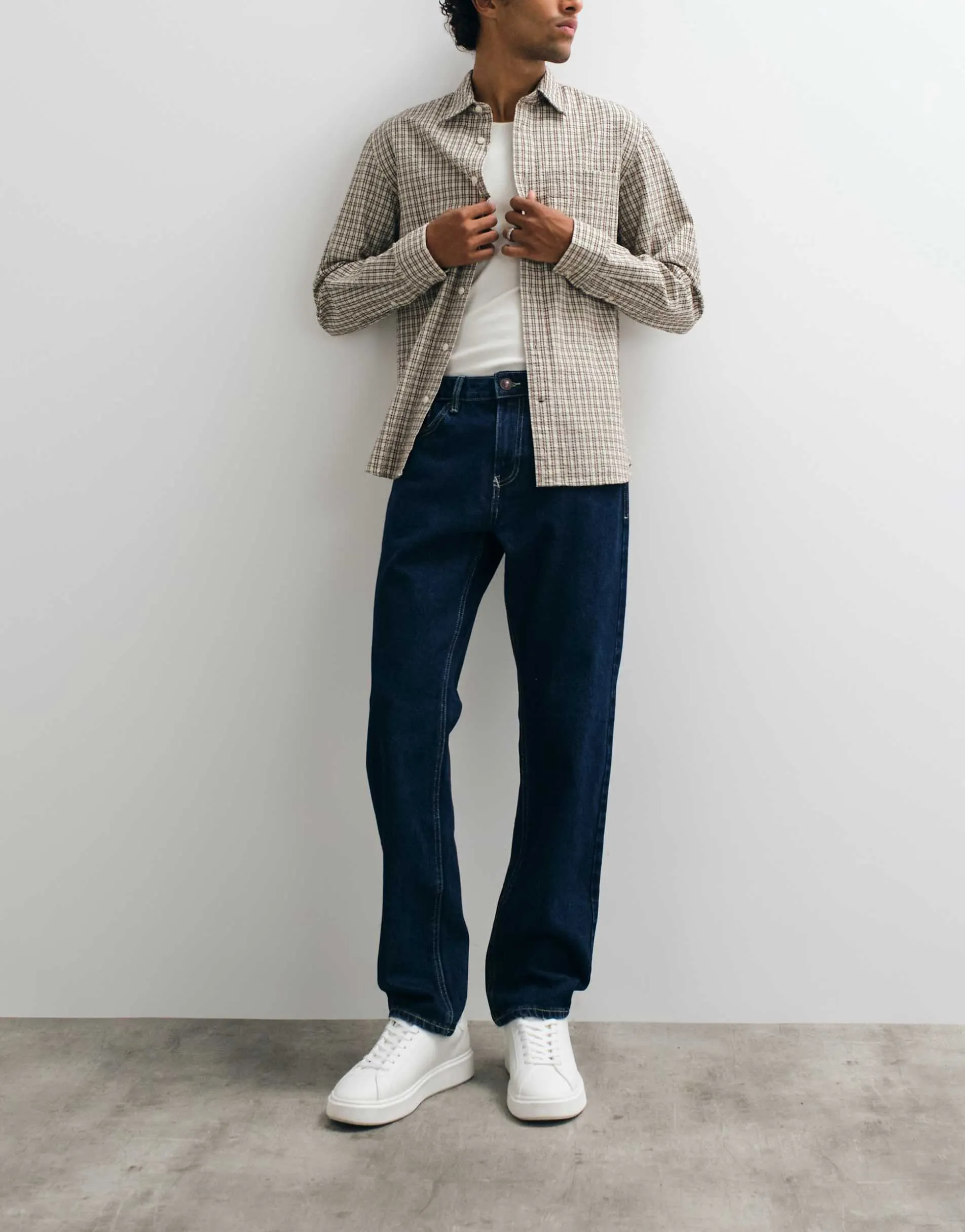 New Look straight fit jeans in indigo blue