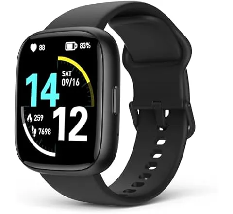 SOUYIE Smart Watches for Men with Bluetooth Calls, Alexa Built-in, 1.83" HD Customizable Screen, Heart Rate, SpO2 & Sleep Tracker, 100+ Sport Modes, Fitness Watch for Android & iPhone