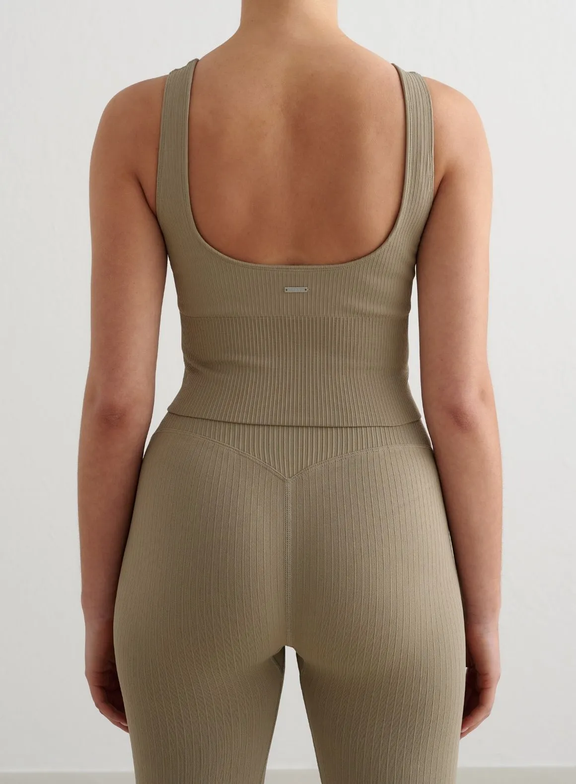 Green Tea Ribbed Seamless Shaping Bralette