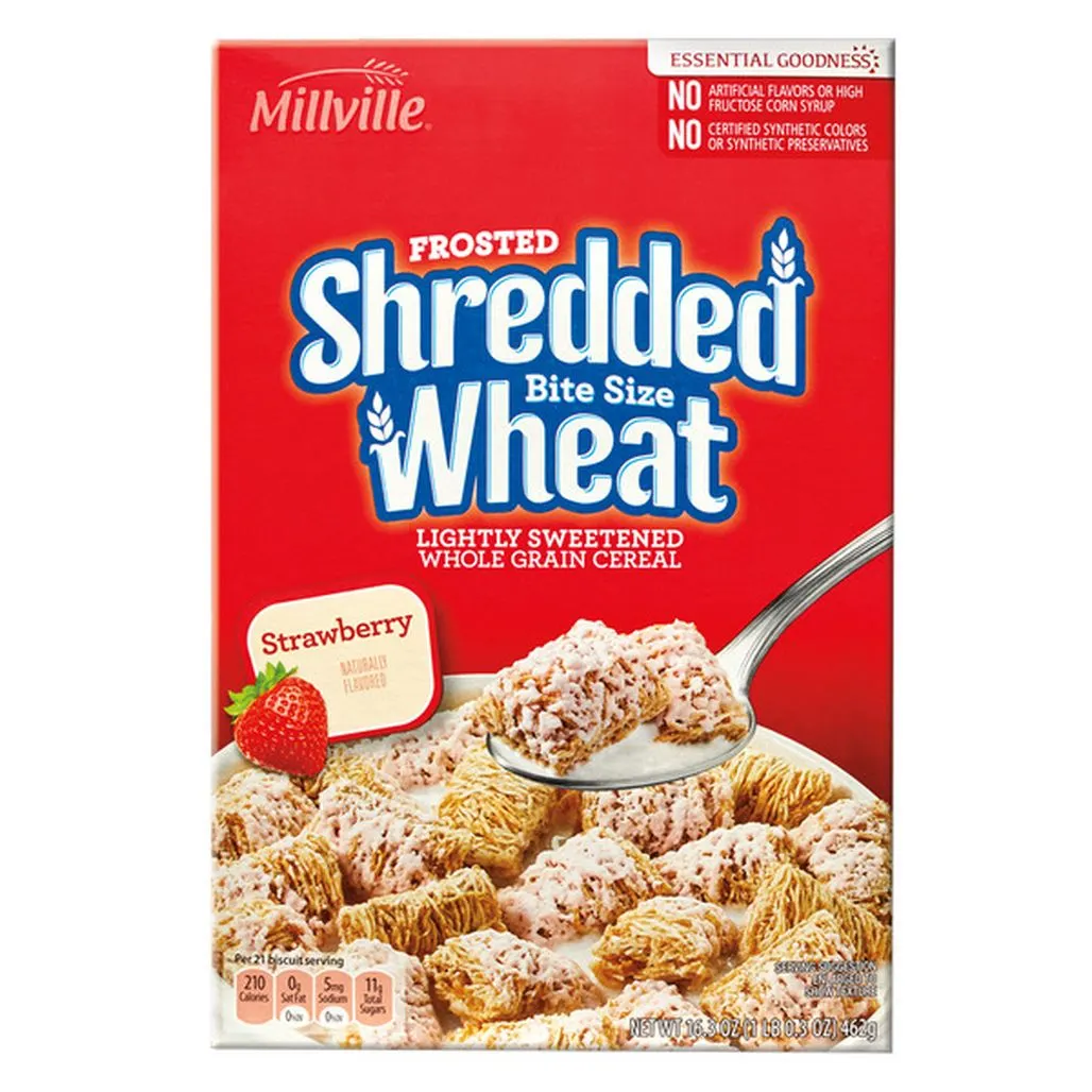 Millville Strawberry Frosted Shredded Wheat