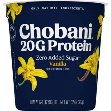 Chobani 20G Protein Low-Fat Vanilla Greek Yogurt, 32 oz