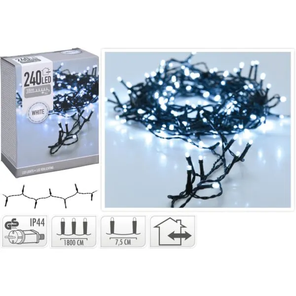 AX8400040 Kerstverlichting 240 LED Koud Wit - 18 m