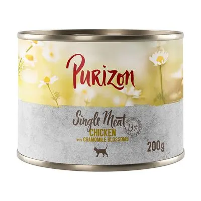 Offre d'essai : Croquettes, boîtes et friandises Purizon pour chat Boîte à l'unité Single Meat poulet (200 g)