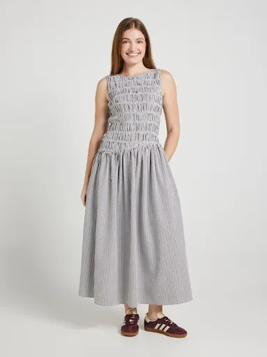 Giselle Rouched Midi Dress